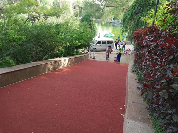 宜昌彩色路面施工